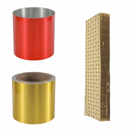 Folha de alumínio com revestimento epóxi/hidrófilo para sistema HAVC