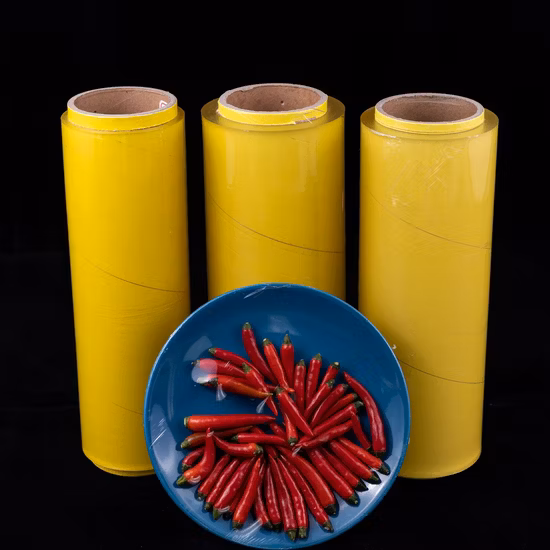 Food Grade Wrap Fresh Packaging Protection Film Jumbo Roll Plastic PVC PE Cling Film