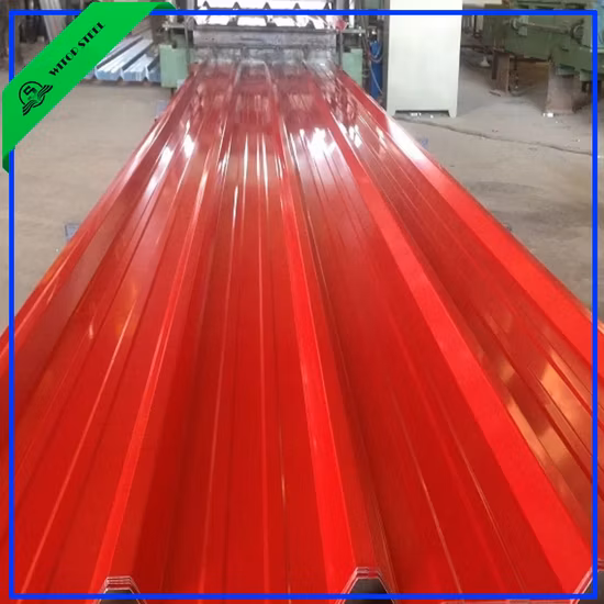 Preço de chapa de telhado de ferro galvanizado colorido pré-pintado, chapa de aço corrugado Gi de alumínio e zinco, chapa de telhado de metal barata